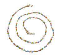 TAZYYZUU Fermaocchiali Collana con Occhiali e Catena a Mascherina Colorata da Donna(E)