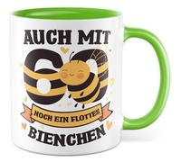 Tazza 60° compleanno regalo anche con 60 ancora un'ape, tazza da caffè nonna donna umorismo divertente idea regalo ufficio caffè ufficio tazza collega fidanzata famiglia
