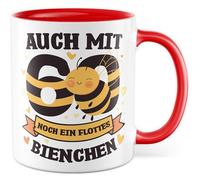 Tazza 60° compleanno regalo anche con 60 ancora un'ape, tazza da caffè nonna donna umorismo divertente idea regalo ufficio caffè ufficio tazza collega fidanzata famiglia