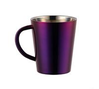 Tazza a doppia parete in acciaio inox da 300 ml, per caffè, tè e latte, offre prestazioni affidabili per il consumo quotidiano di bevande (viola)