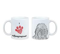 Tazza Affenpinscher Con Cane Io Amo Art-Dog