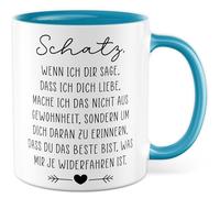 Tazza Amore Regalo Tesoro, quando ti dico che ti amo, non lo faccio per abitudine, tazza da caffè San Valentino, relazione partner, fidanzata, idea regalo ufficio tazza caffè