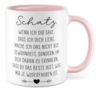 Tazza Amore Regalo Tesoro, quando ti dico che ti amo, non lo faccio per abitudine, tazza da caffè San Valentino, relazione partner, fidanzata, idea regalo ufficio tazza caffè