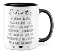 Tazza Amore Regalo Tesoro, quando ti dico che ti amo, non lo faccio per abitudine, tazza da caffè San Valentino, relazione partner, fidanzata, idea regalo ufficio tazza caffè