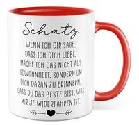Tazza Amore Regalo Tesoro, quando ti dico che ti amo, non lo faccio per abitudine, tazza da caffè San Valentino, relazione partner, fidanzata, idea regalo ufficio tazza caffè