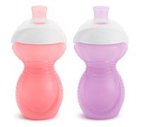Tazza anti-morso Munchkin Click Lock da 9 once, confezione da 2, rosa/viola