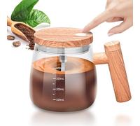 Tazza auto-commovente, 400 ml, tazza self Stirring Mug, tazza automatica per mescolare, in vetro portatile, tazza da caffè con coperchio, tazza elettrica per caffè, latte e cioccolata calda