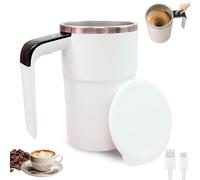 Tazza auto-commovente da 380 ml, magnetica automatica con coperchio, ricaricabile USB, lavabile per caffè, latte, cioccolata calda