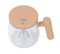 Tazza auto-commovente in vetro cachi, ricaricabile, completamente automatica, portatile, 400 ml, automiscelante elettrico ad alta velocità per caffè, ufficio