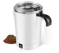 Tazza auto-commovente, tazza da caffè auto-commovente, tazza magnetica automatica con coperchio e maniglia, tazza da caffè automatica, ricaricabile tramite USB