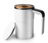 Tazza auto-commovente, tazza da caffè auto-commovente, tazza magnetica automatica con coperchio e manico, 380 ml, tazza da caffè automatica, ricaricabile tramite USB