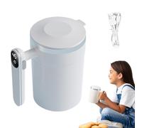 Tazza Automescolante,400ml Tazza Magnetica Automatica Auto Agitante per Cioccolata - Mescolante Magnetica Elettrica con Display LCD Temperatura - per Bevande da Viaggio Casa