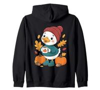 Tazza Autumn Cozy Vibes Duck Pumpkin Felpa con Cappuccio