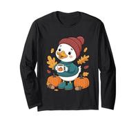 Tazza Autumn Cozy Vibes Duck Pumpkin Maglia a Manica