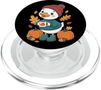 Tazza Autumn Cozy Vibes Duck Pumpkin PopSockets PopGrip per MagSafe