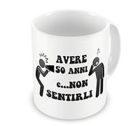 Tazza Avere 50 anni e non sentirli Compleanno cerca il tuo anno - Eventi