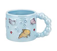 Paladone Tazza in Ceramica Minecraft Axolotl con Rilievo e Forma a Bolla, 400 ml, Prodotto Ufficiale