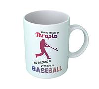 Tazza Baseball Tazza Divertente Non ho Bisogno di Terapia ho solo bisogno di giocare a Baseball Tazza Sport Gadget Idee Regalo Idea Regalo Divertente