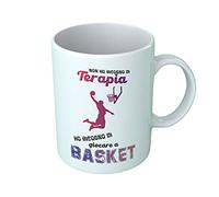 Tazza Basket Tazza Divertente Non ho Bisogno di Terapia ho solo bisogno di giocare a Basket Tazza Sport Gadget Idee Regalo Idea Regalo Divertente
