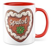 Tazza bavarese con scritta - regalo Spatzl - tazza da caffè 330 ml in ceramica - passero Bayern dialetto nome dell'animale domestico amore idea regalo ufficio tazza caffè