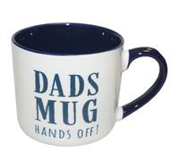 Tazza Bianca Per La Festa Del Papà Con Interno Blu - Tazza Per Papà Non Toccare