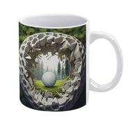 Tazza Bicchiere 3D Golf Ball Hole In Golf Ball Creative Mug Familiari 2 | Pezzi Simpatico Tazzine Caffe Elegante Tazza Colazione Fratello Sorella