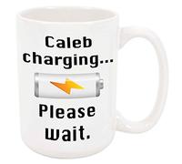Tazza Bicchiere Caleb Charging Tazza con Scritta Amico 2 pezzi | Riutilizzabile Tazza Colazione Robusto Tazza per Tè o Caffè Natale Festa del papà