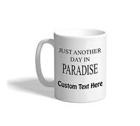 Tazza Bicchiere Single Other Day In Paradise 2 Ocean & Tazza con Scritta | Principesse 2 pezzi-330ml Riutilizzabile Tazza per Tè o Caffè Resistente Tazzine Caffe Fratello Collega