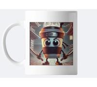 Tazza Brain rot meme Trallalero trallalà thun thung thung saur And Friend (Cappuccino Assassino)