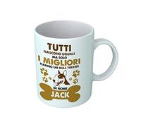 Tazza Bull Terrier Personalizzabile - Tutti Nascono Uguali ma Solo i Migliori Hanno Un Bull Terrier [ SCRIVI Nome ] - Tazza Divertente - Razze Cani