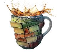 Tazza Caffè a Forma di Libro | Tazza per Acqua con Manico | Coppa Vintage, Accessori da Bevanda Estetica per Studio Collezione Libreria Amanti Letteratura Casa
