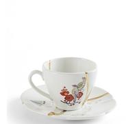 SELETTI Kintsugi Tazzina Caffè n°2 in porcellana Bianco