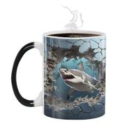 Tazza cambia colore, questa tazza cambia colore versa la tua bevanda calda preferita. Tazza da caffè in ceramica con cambio di calore, tazza termica in ceramica, tazza termica che cambia colore, tazza