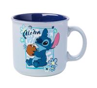 Tazza Camper In Ceramica Disney Lilo & Stitch "Aloha" | Contiene 20 Once