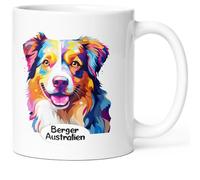 Tazza Cane Pastore Australiano Tazza Messaggio Umorismo Divertente Razza Animali. Idea regalo originale e bello amico, uomo, donna, bambino, collega, per compleanno, Natale, San Valentino. Sorridi dal