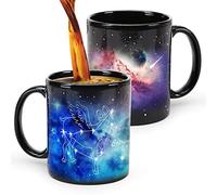Tazza Capricorno, costellazione tazza di caffè,12 tazze di immagine stellare,Ceramica delicata novità riscaldata tazza di caffè