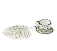 Tazza Catena Tè Caffè Miniblings 45cm Tazza di Tè Servizio Porcellana Pois Verde
