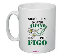 Tazza Ceramica Alpino - 350ml - Ceramica - nonno alpino - Regalo uomo - Collezione Adunata alpini