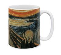 Tazza Ceramica L'Urlo Edvard Munch Tazza da tè in Ceramica Divertenti Tazza di Latte Unico Tazza 330Ml per San Valentino, Mamma, Amica