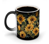 Tazza che cambia colore con il calore, divertente girasole, grazie per avermi illuminato la vita, tazza da caffè con manico, tazza in ceramica sensibile al calore, tazze originali personalizzate, ta