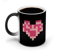 Tazza che cambia colore con il calore, divertente tazza da caffè a forma di cuore con manico, tazza in ceramica sensibile al calore, tazze novità personalizzate, tazze da tè calde per uomini e donne