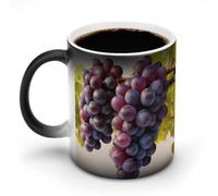 Tazza che cambia colore con il calore, divertente tazza da caffè con uva del deserto, tazza in ceramica sensibile al calore, tazze novità personalizzate, tazze da tè calde per uomini e donne, 11 onc