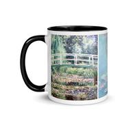 Tazza Claude Monet Ninfea Scogliera Stretato Stampa Sole Levante Cattedrale Arte Impressionismo Opera D'arte Pittura Tazza Tè Caffè Decorazione Tavolo Bacino Ninfee (Ninfhee)