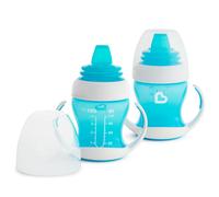 Tazza con beccuccio Munchkin Gentle Transition, confezione da 2, 113 ml, blu