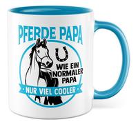 Tazza con cavalli, regalo per cavalli, come un papà normale, solo molto cool, tazza da caffè, papà, cavallo, cavaliere, idea regalo per bambini, genitori, famiglia
