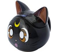 Tazza con coperchio Sailor Moon gatto Luna cat 3D Shaped Mug ABYstyle
