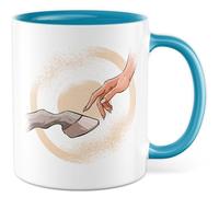 Tazza con design di cavalli, idea regalo per cavalli, ideale come idea regalo per cavalli, amanti dei cavalli, passione per l'amore degli animali, tazza da caffè
