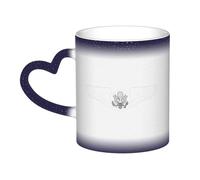 Tazza con distintivo dell'equipaggio arruolato dell'aero militare degli Stati Uniti Tazza in ceramica termosensibile che cambia colore Tazza isolata Novità Tazze da viaggio uniche Tazze per la casa 11