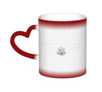 Tazza con distintivo dell'equipaggio arruolato dell'aero militare degli Stati Uniti Tazza in ceramica termosensibile che cambia colore Tazza isolata Novità Tazze da viaggio uniche Tazze per la casa 11