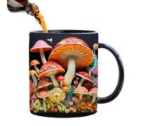 Tazza con funghi 3D - Tazza creativa in ceramica moderna | supporto in ceramica | Meravigliosa fantasia - Goblet Stone Unico, vaso da tè colorato, bicchiere decorativo, divertente